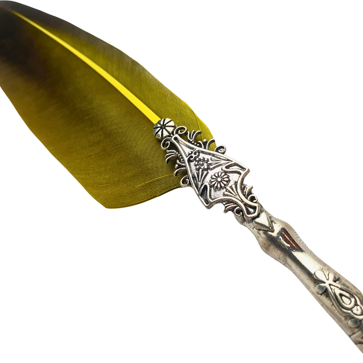 Caneta Tinteiro Simples Pena Amarela Caneta Tinteiro Simples Pena Amarela